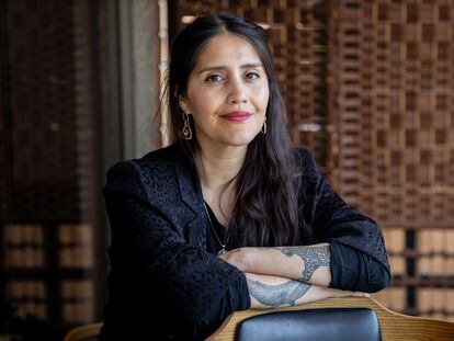 Daniela Catrileo, escritora chilena de origen mapuche, en Santiago de Chile, el 16 de Octubre de 2023.