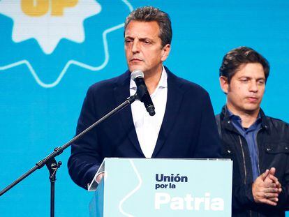 Sergio Massa, actual ministro de Economía y candidato del peronismo a la presidencia, este domingo.