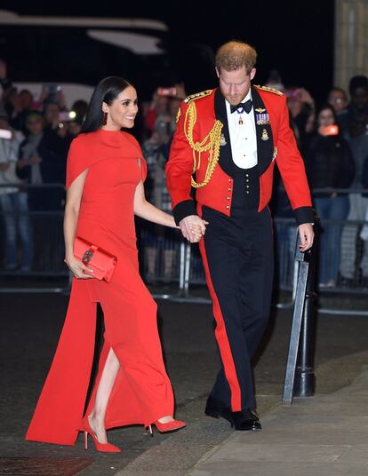 Los duques de Sussex no se soltaron de la mano en los actos a los que acudieron juntos.
