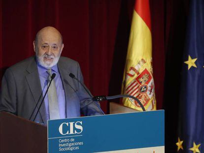 El presidente del Centro de Investigaciones Sociológicas,  José Félix Tezanos, este martes. 