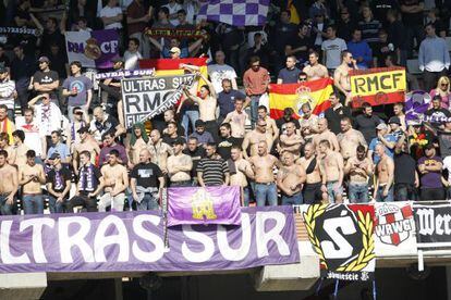 Seguidores del Real madrid en Vallecas