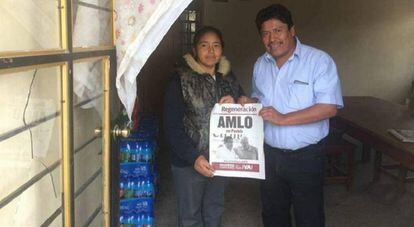 Aarón Varela, militante de Morena.