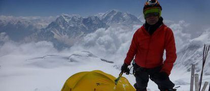 Juanjo Garra en el ascenso al Dhaulagiri, en Nepal. 