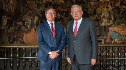 Reunión entre el presidente de Colombia, Gustavo Petro y el presidente de México, Manuel López Obrador.