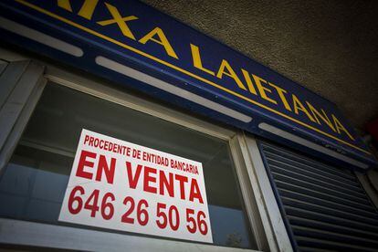 Bankia ha posat a la venda bona part de les oficines de Caixa Laietana, que va tancar quan l'entitat la va absorbir.