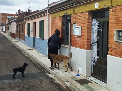 Domicilio de la calle Mallorca, de Palencia, donde han este jueves fueron halladas los cuerpos sin vida de dos hermanas gemelas,