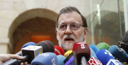 Rajoy durante los actos del 11-M este viernes.