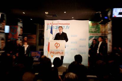 Mélenchon habla anoche tras su derrota en París