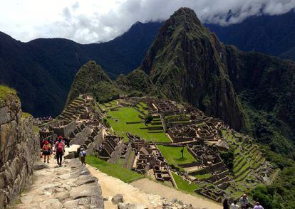 Turistas en Machu Picchu.