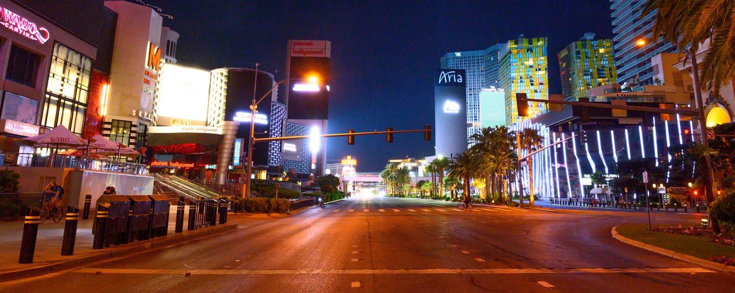 El Strip de Las Vegas, vacío el pasado 5 de mayo. 