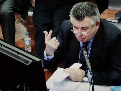 Juan Antonio Roca durante una declaración en el juicio por el "caso Malaya" en 2011.