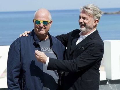 Roger Mitchell y Sam Neill, en San Sebastián.