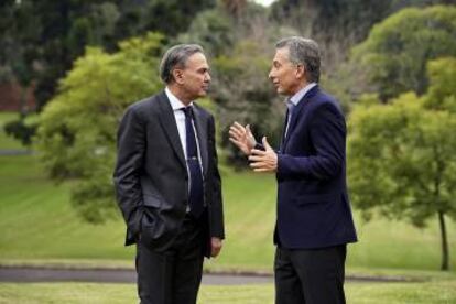 Pichetto y Macri, reunidos este miércoles en la residencia oficial de Olivos.