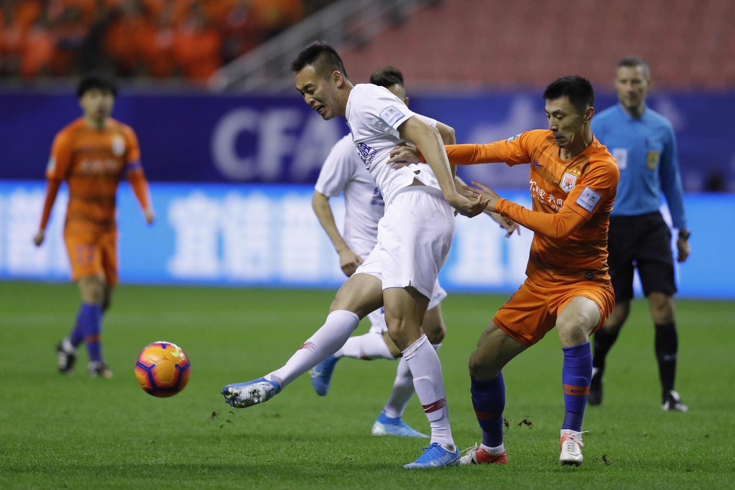 Final de la Copa china entre el Shanghai Shenhua y el Shandong Taishan, el pasado diciembre en Shanghái.