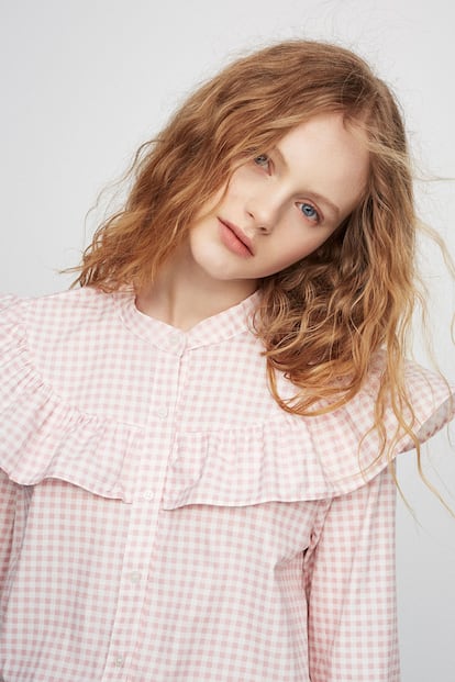 blusa rosa pull and bear