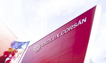 Fachada de la sede central de Isolux en Madrid.