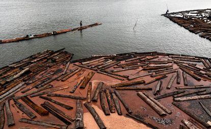 Zona desertificada del Amazonas en Colombia.