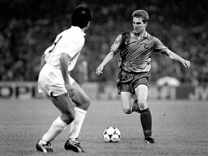 Roberto, en 1989, en la final de la Recopa Barça-Sampdoria.