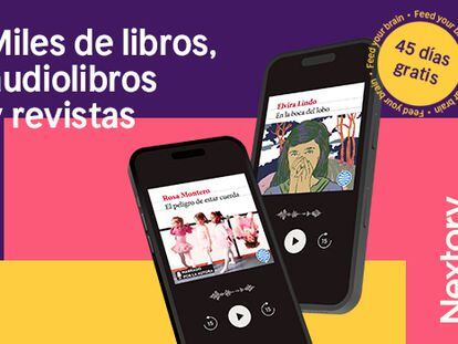 Nextory, e-books, audiolibros y revistas ilimitadas.