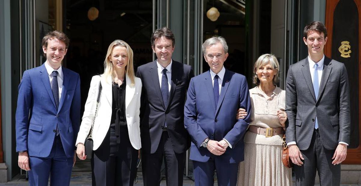 Bernard Arnault, Helene Mercier-Arnault, Roger Federer and his