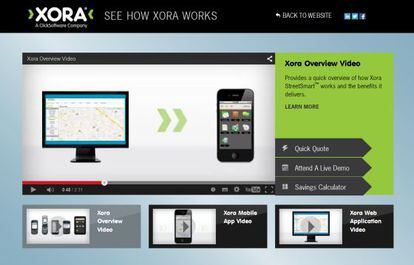 La aplicación Xora StreetSmart permite seguir a un trabajador y mostrar su ubiación en un mapa.