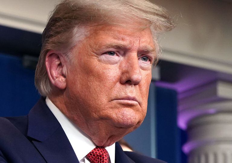 El presidente Donlad Trump en una rueda de prensa sobre el coronavirus. 26/03/2020 ONLY FOR USE IN SPAIN