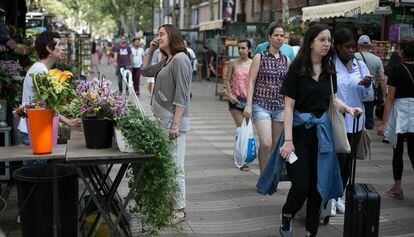 Imagen de archivo de Itziar González en La Rambla.