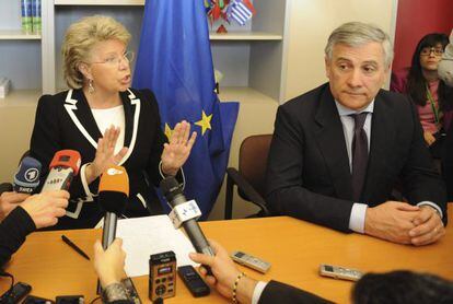 Viviane Reding, tras el fracaso de su plan para imponer cuotas de mujeres en las empresas europeas.