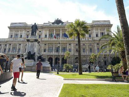 El palacio de Justicia de Roma, donde se celebran varios juicios contra Berlusconi.