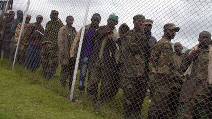 Rebeldes congole&ntilde;os del M23 se rinden en rugwero al Ej&eacute;rcito ugand&eacute;s, el viernes.