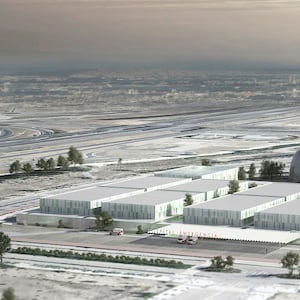 Maqueta del Nuevo Hospital de Emergencias de la Comunidad de Madrid