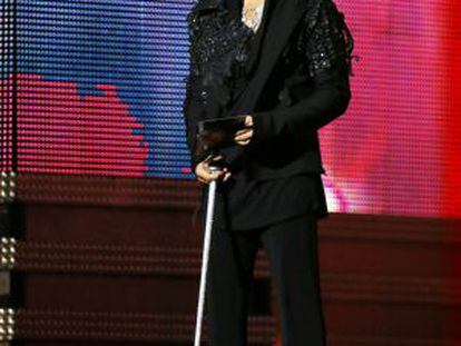 Prince presentó el galardón al mejor disco del año en los últimos Premios Grammy, el 10 de febrero, en Los Ángeles.
