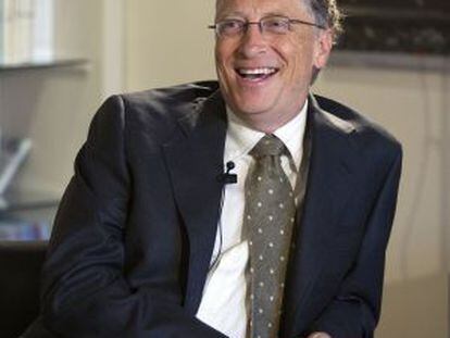 Bill Gates, durante su entrevista con EL PAÍS.