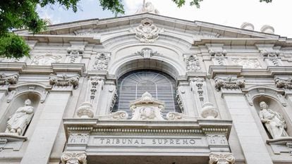 Fachada del Tribunal Supremo, en Madrid.