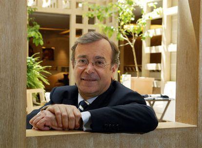 El vicepresidente europeo de Nestlé, Luis Cantarell, en su reciente visita a Madrid.