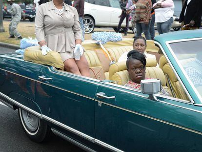 Desfile de cadillac en Tremé (Nueva Orleans). 