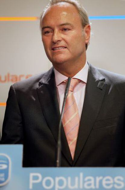 El presidente de la Generalitat, Alberto Fabra.