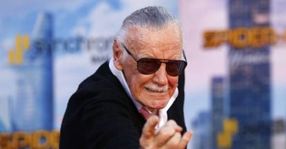 Stan Lee, en el estreno de Spider-Man: Homecoming, en junio de 2017 en Los &Aacute;ngeles (California, EE UU).