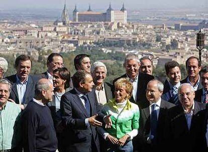 Miembros del Consejo Territorial del PSOE, ayer en Toledo.