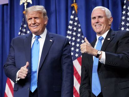 Donald Trump y Mike Pence, en la convención republicana de 2020.