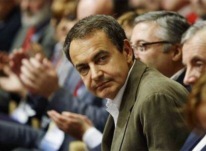 José Luis Rodríguez Zapatero, en el congreso de los socialistas gallegos celebrado en Pontevedra.