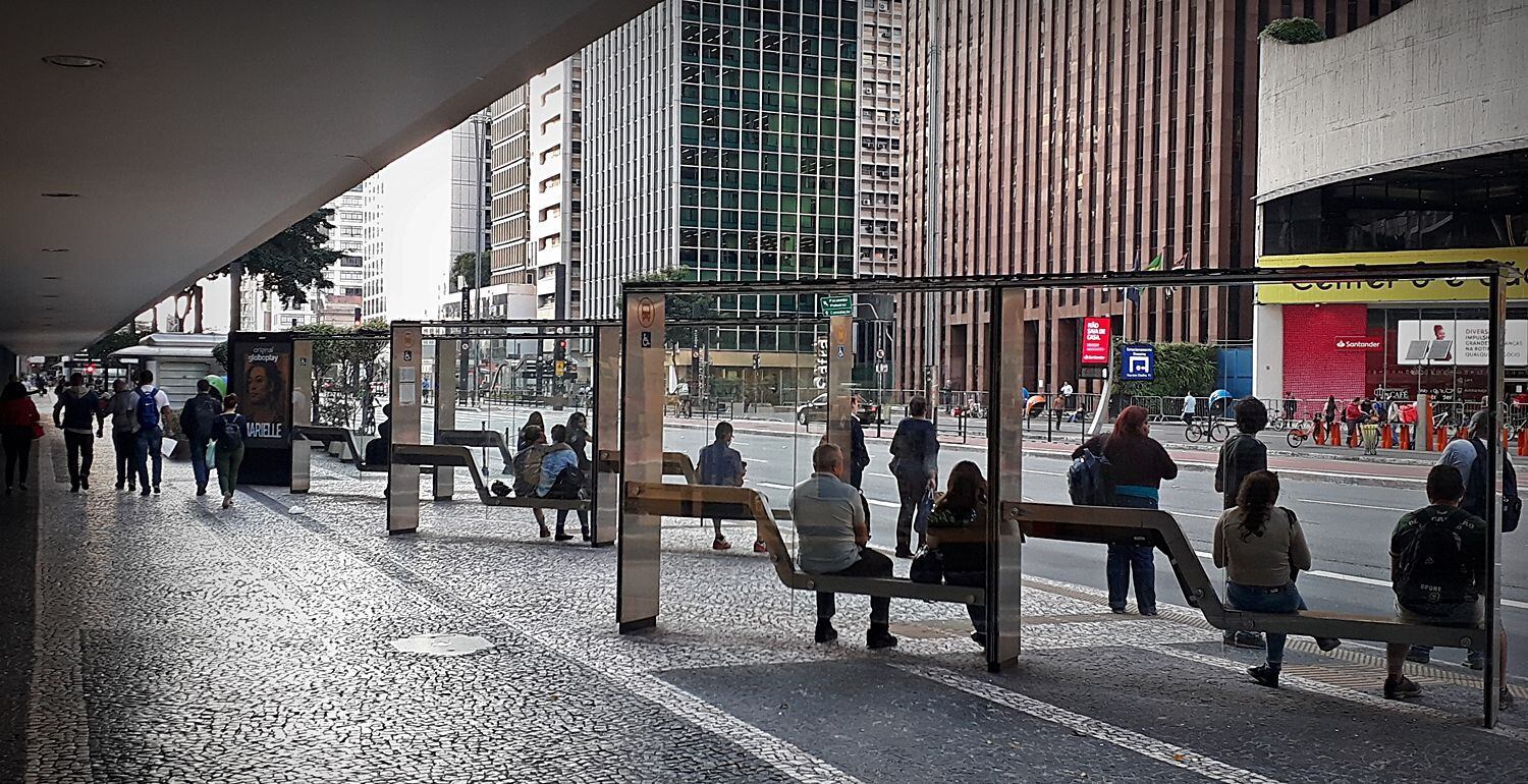 La Avenida Paulista en São Paulo durante la cuarentena.
