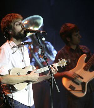 Guillem (izquierda) y Martí, durante la actuación de anoche.