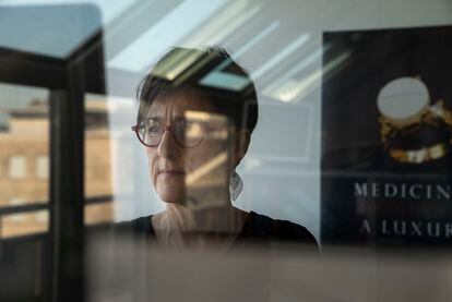 La investigadora Els Torreele, fotografiada en enero en la sede de Médicos Sin Fronteras en Ginebra (Suiza).