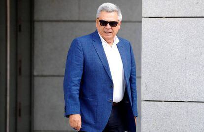 El excomisario general de Policía Judicial Julio Corrochano a su llegada este viernes a la Audiencia Nacional.