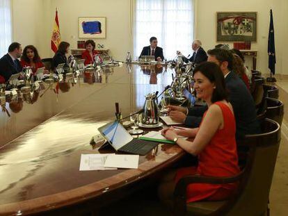 Imagen de una reunión del Consejo de Ministros del Gobierno de Pedro Sánchez.