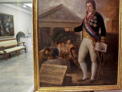 Copia del retrato que hizo Goya de Godoy, hecha por Agustín Esteve.