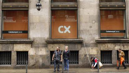 Sede central de CatalunyaCaixa en Barcelona.