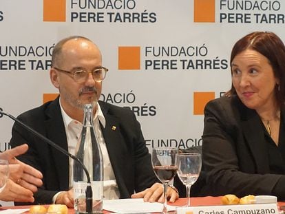 Carles Campuzano y Sonia Fuertes en el Fòrum Social Pere Tarrés
