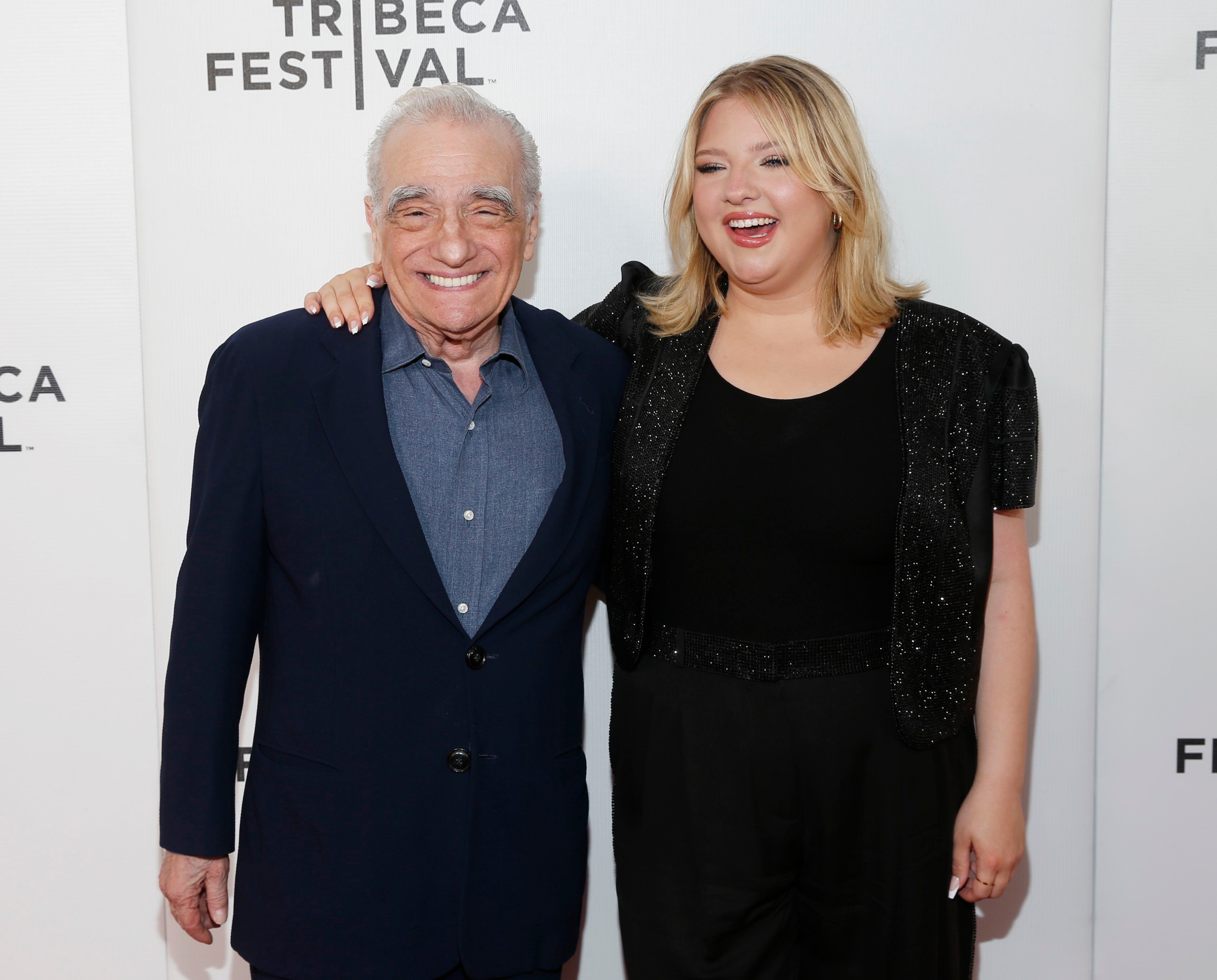 Martin Scorsese y su hija, Francesca Scorsese, en el Festival de Tribeca, en junio de 2023.